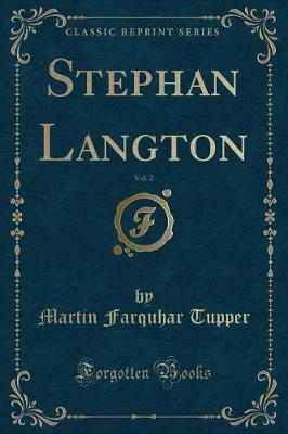 Book cover for Stephan Langton, Vol. 2 (Classic Reprint)