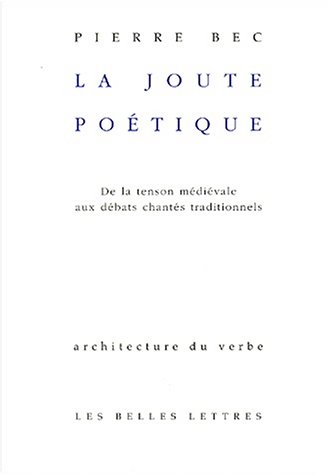 Book cover for La Joute Poetique