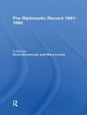 Book cover for The Diplomatic Record 19911992