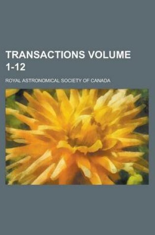 Cover of Transactions Volume 1-12