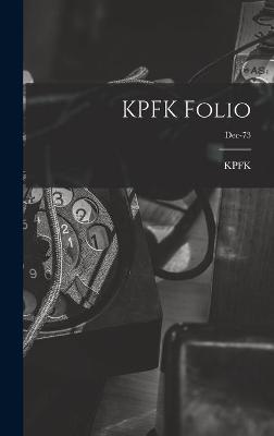 Cover of KPFK Folio; Dec-73
