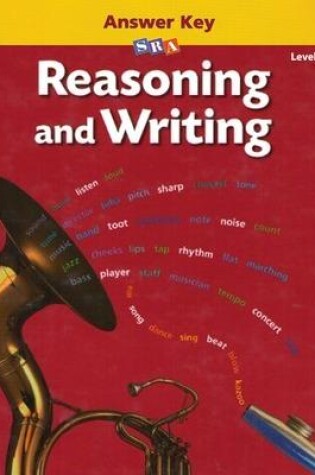 Cover of Reasoning and Writing Level F, Additional Answer Key