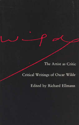 Book cover for The Artist as Critic