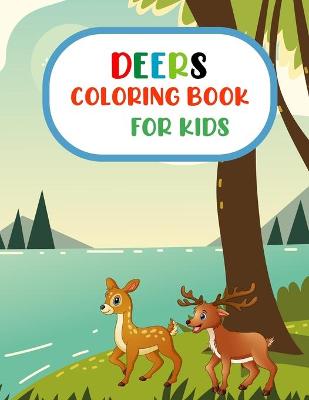 Book cover for Deer coloring book