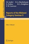 Book cover for Reports of the Midwest Category Seminar II