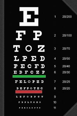 Book cover for Snellen Chart Journal Notebook