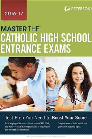 Cover of Master the Catholic High School Entrance Exams 2016-2017