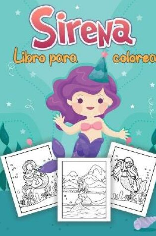 Cover of Sirena Libro para colorear para niños