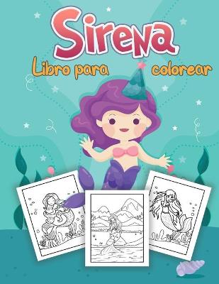 Book cover for Sirena Libro para colorear para niños