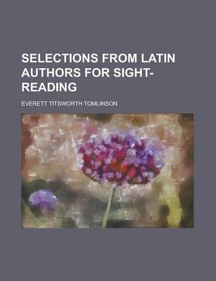 Book cover for Selections from Latin Authors for Sight-Reading