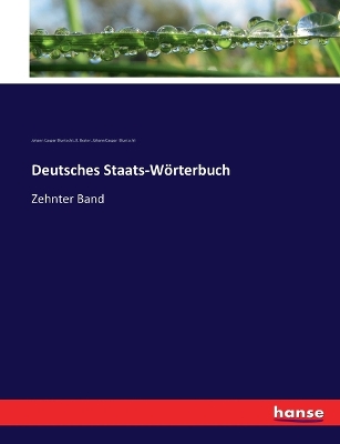 Book cover for Deutsches Staats-Wörterbuch