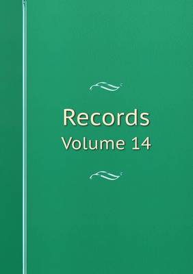 Book cover for Records Volume 14