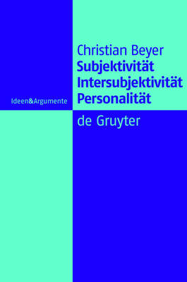 Cover of Subjektivitat, Intersubjektivitat, Personalitat