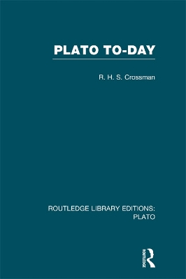 Book cover for Plato Today (RLE: Plato)