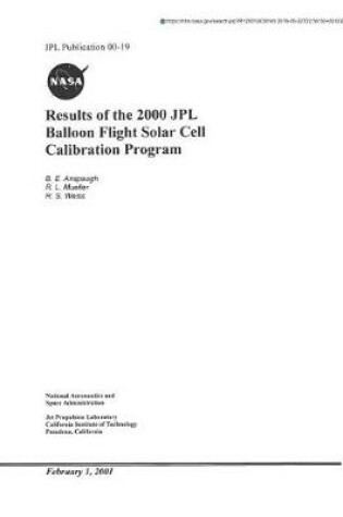 Cover of Results of the 2000 Jpl Balloon Flight Solar Cell Calibration Program