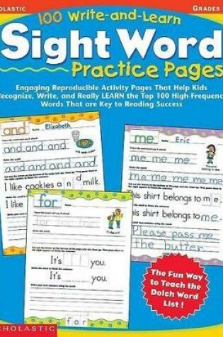 Cover of 100 Write-and-Learn Sight Word Practice Pages