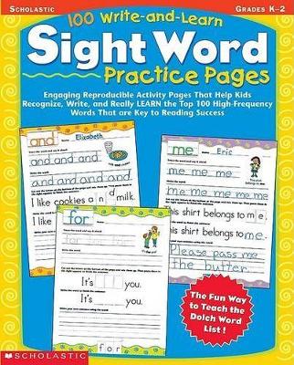 Book cover for 100 Write-and-Learn Sight Word Practice Pages