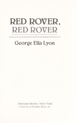 Book cover for Red Rover, Red Rover