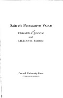 Book cover for Satire's Persuasive Voice