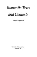 Book cover for Romantic Texts and Contexts