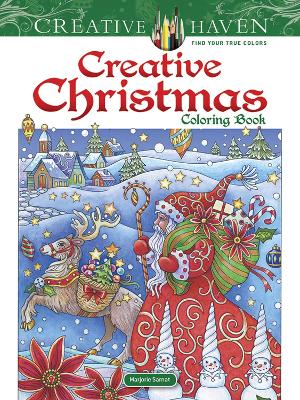 Book cover for Creative Haven Creative Christmas Coloring Book