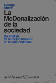 Book cover for La McDonalizacion de La Sociedad