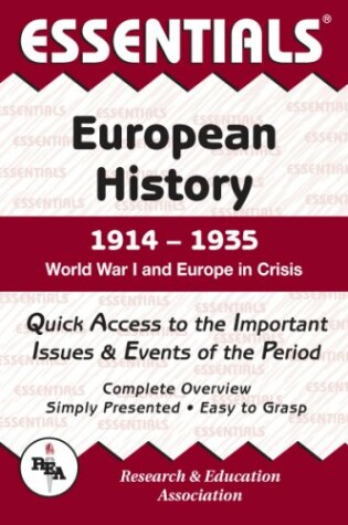 Cover of World War I and Europe in Crisis