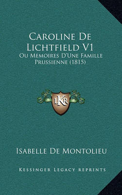 Book cover for Caroline de Lichtfield V1