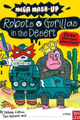 Cover of Robots v Gorillas in the Desert