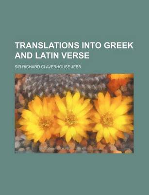 Book cover for Translations Into Greek and Latin Verse