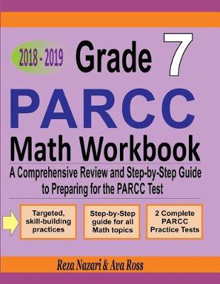 Book cover for Grade 7 PARCC Mathematics Workbook 2018 - 2019
