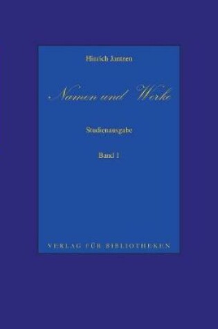 Cover of Namen und Werke 1