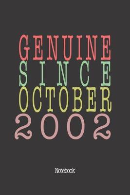 Book cover for Genuine Since October 2002