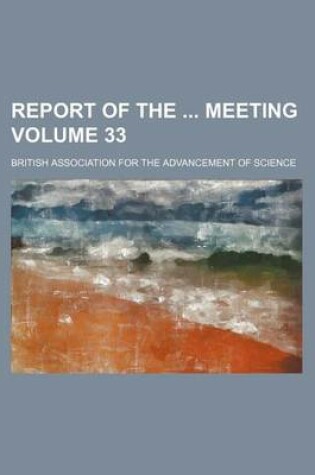 Cover of Report of the Meeting Volume 33