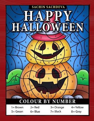 Book cover for Happy Halloween Colour by Number
