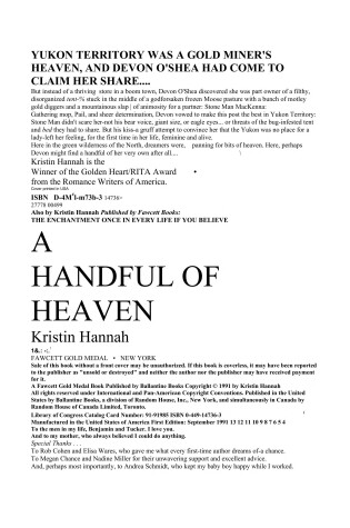 Cover of A Handful of Heaven