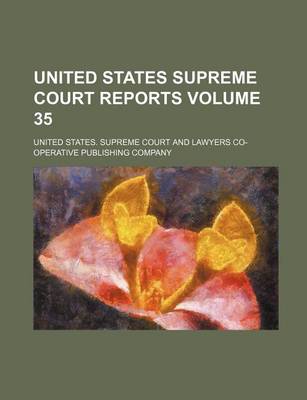 Book cover for United States Supreme Court Reports Volume 35
