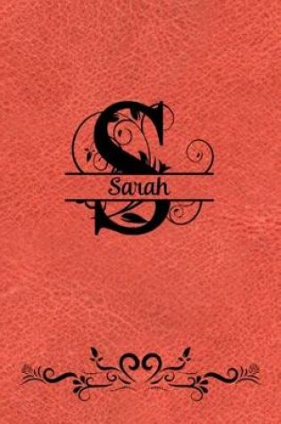 Cover of Split Letter Personalized Name Journal - Sarah