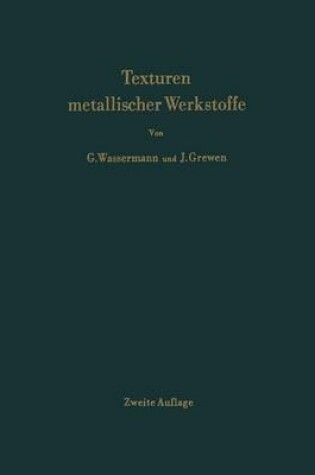 Cover of Texturen metallischer Werkstoffe