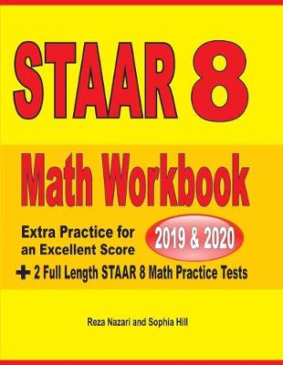 Cover of STAAR Grade 8 Math Workbook 2019 & 2020