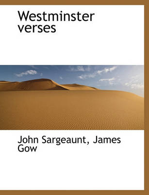 Book cover for Westminster Verses