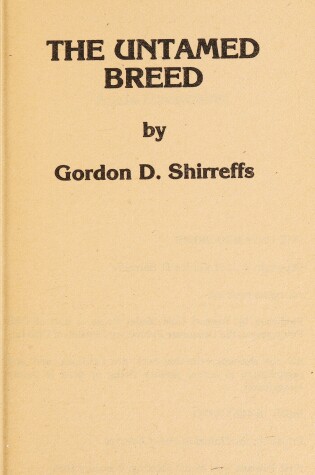 Cover of Untamed Breed