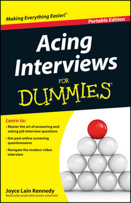 Book cover for Acing Interviews for Dummies