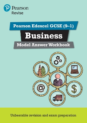 Cover of Pearson REVISE Edexcel GCSE Business Model Answer Workbook - for 2025 and 2026 exams