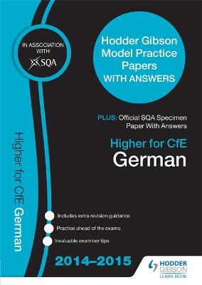 Cover of SQA Specimen Papers 2014 Higher for CfE German & Hodder Gibson Papers