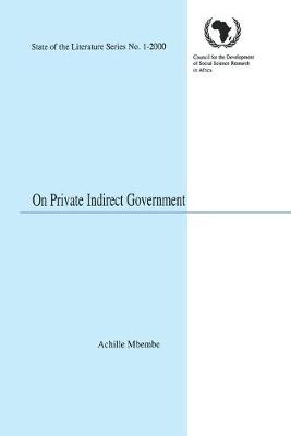 Book cover for On Private Indirect Government