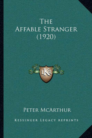 Cover of The Affable Stranger (1920)
