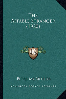 Book cover for The Affable Stranger (1920)