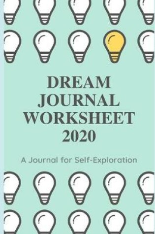 Cover of Dream Journal Worksheet 2020