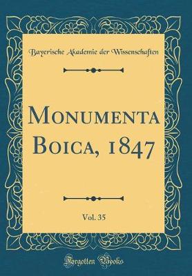 Book cover for Monumenta Boica, 1847, Vol. 35 (Classic Reprint)